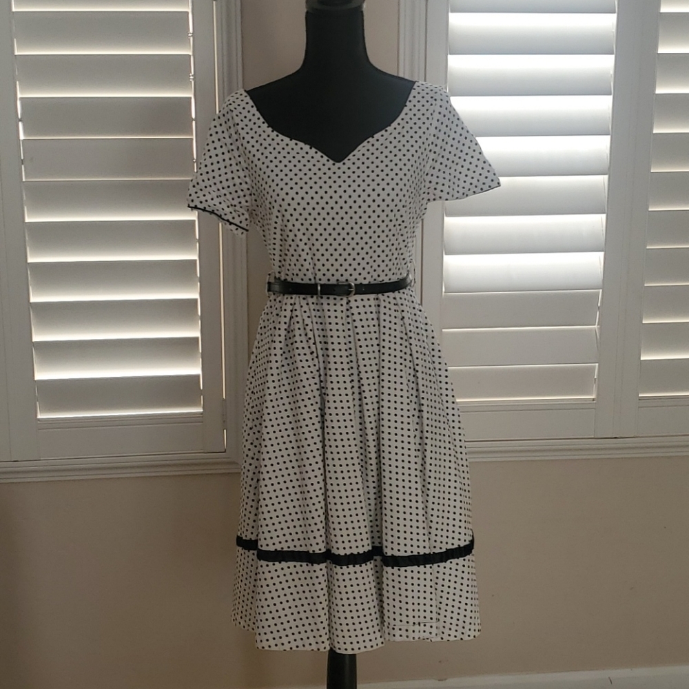 Vintage Inspired Polka-dot Dress